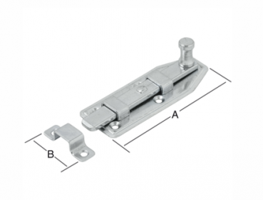 Fensterriegel 80x30 mm gerade Nr. 000102080Z